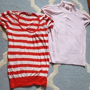 🗽 2 Short sleeve f21 sweaters size M